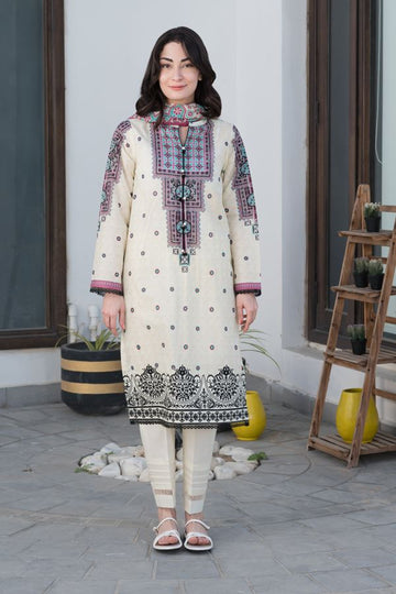 Zellbury Vanilla White Eid Lawn 2022 Online Shopping